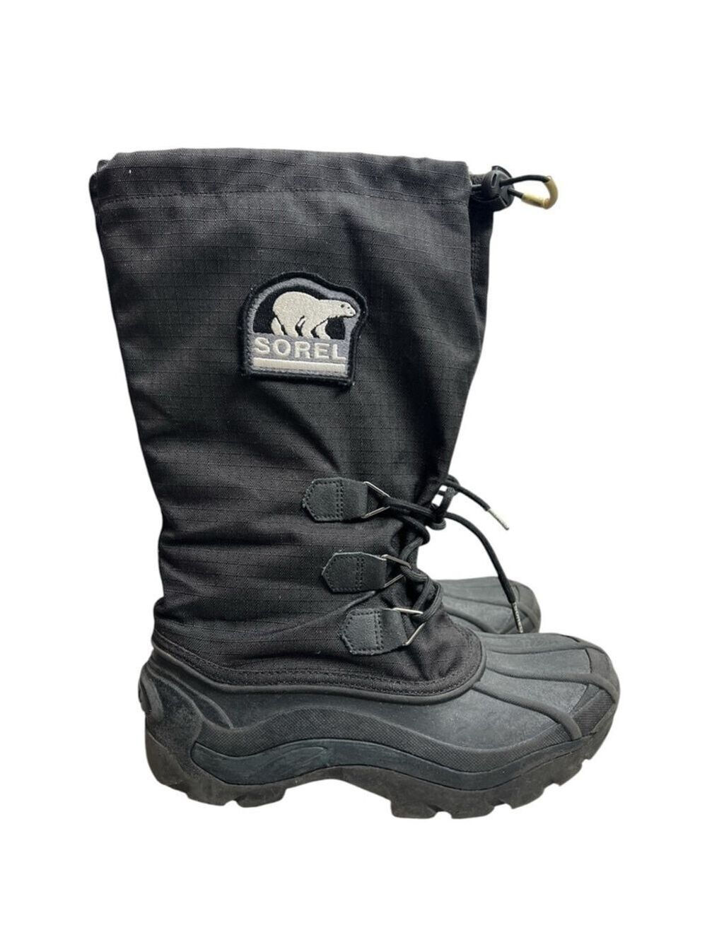 Sorel Glacier black insulated tall winter snow boots 7 250cm